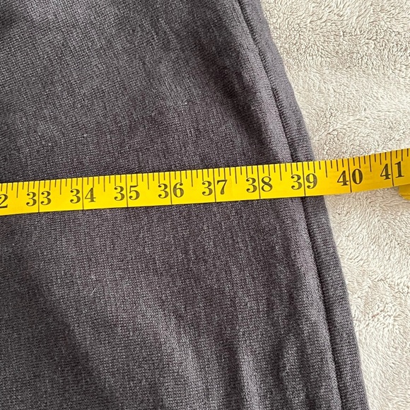 Eileen Fisher 100% Linen Sleeveless Tank Dress Charcoal Lace Strap Minimalist XS - Picture 15 of 15